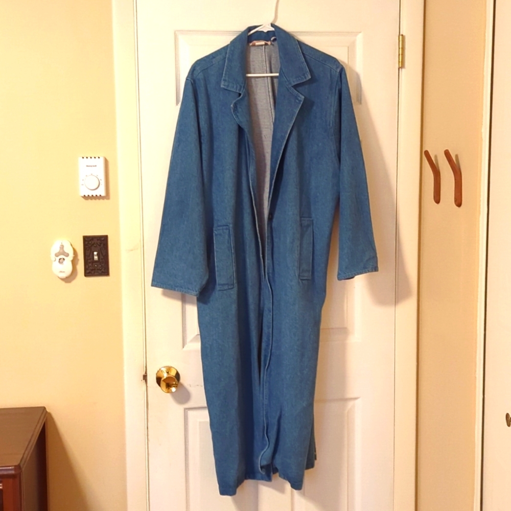 Vintage denim overcoat